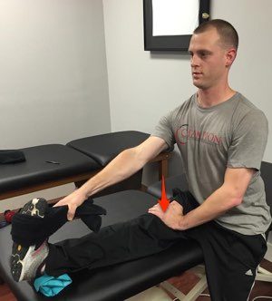 Knee extension stretch